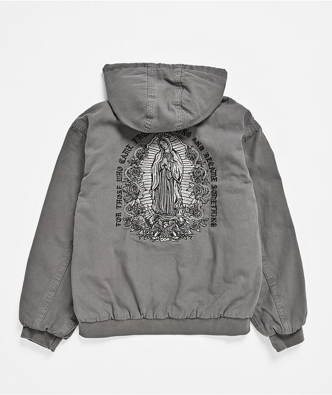 DGK Guadalupe Black Wash Hooded Canvas Jacket