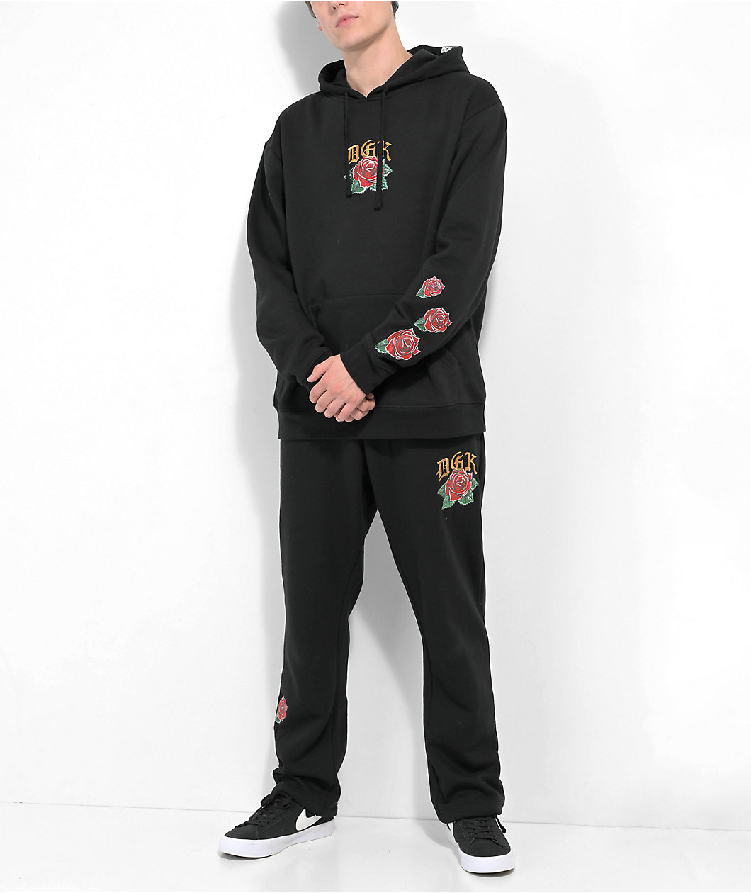 DGK Guadalupe Embroidered Black Hoodie