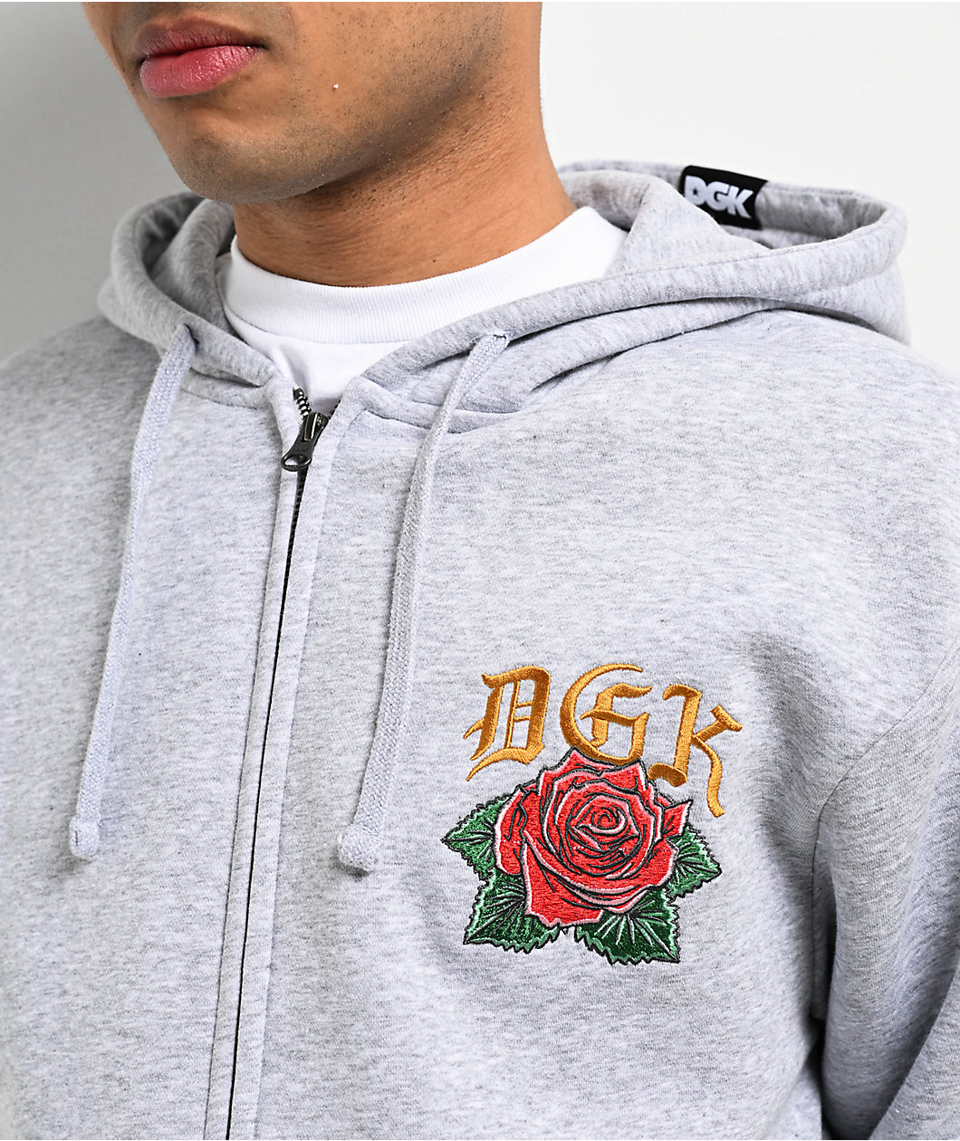 DGK Guadalupe Grey Zip Hoodie