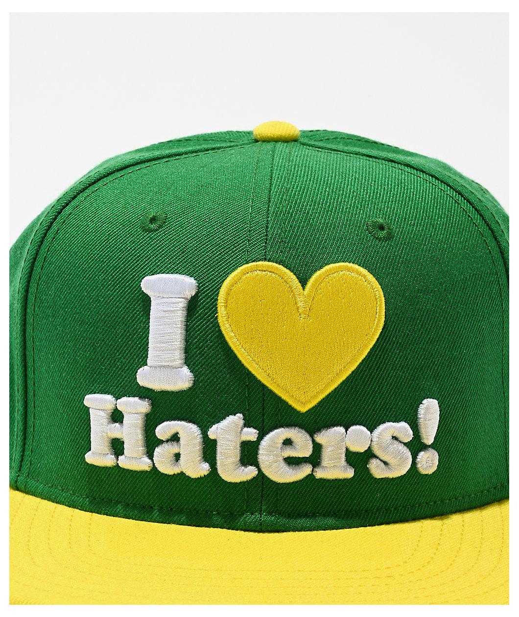 帽子 I love haters dgk diamond supply co DGK I Love Haters Green & Yellow Snapback Hat | MainPlace Mall