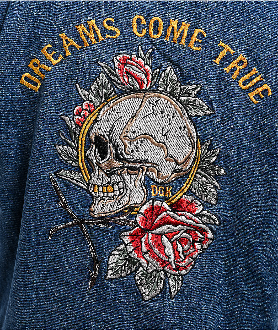 DGK Imagine Indigo Hooded Denim Jacket