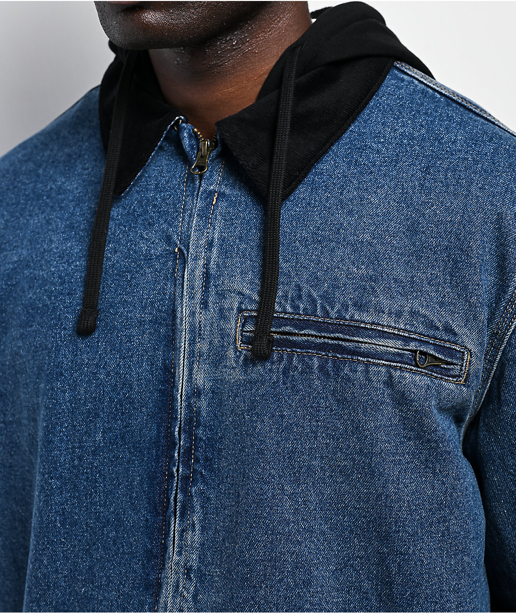 DGK Imagine Indigo Hooded Denim Jacket