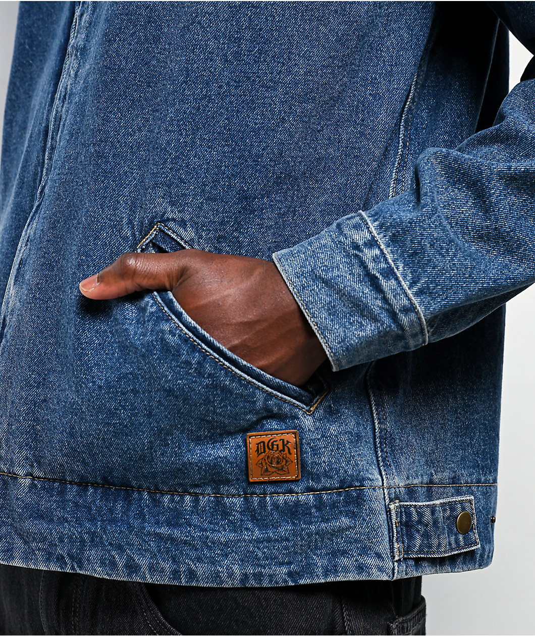 DGK Imagine Indigo Hooded Denim Jacket