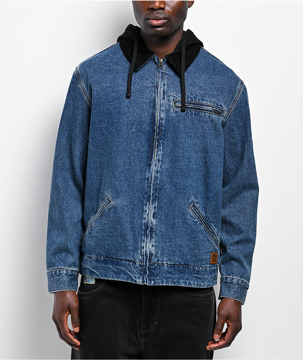 DGK Imagine Indigo Hooded Denim Jacket
