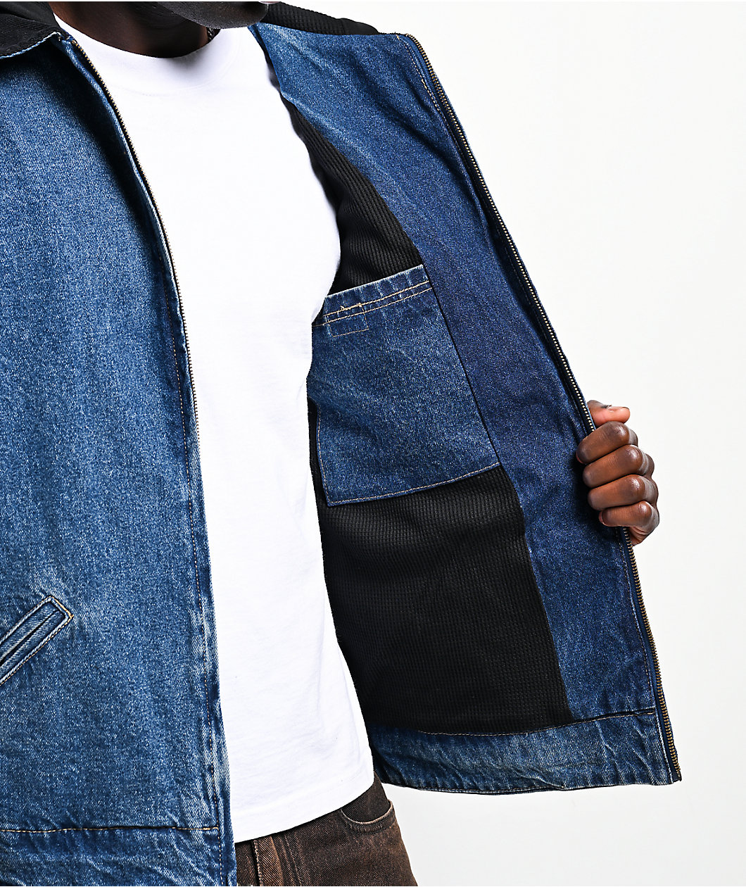 DGK Imagine Indigo Hooded Denim Jacket