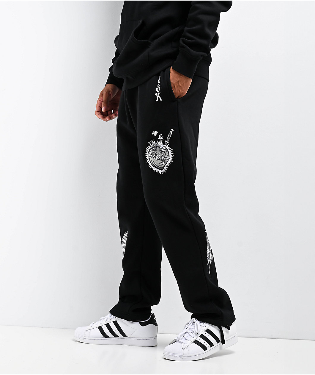 DGK Inked Fleece Black Sweatpants