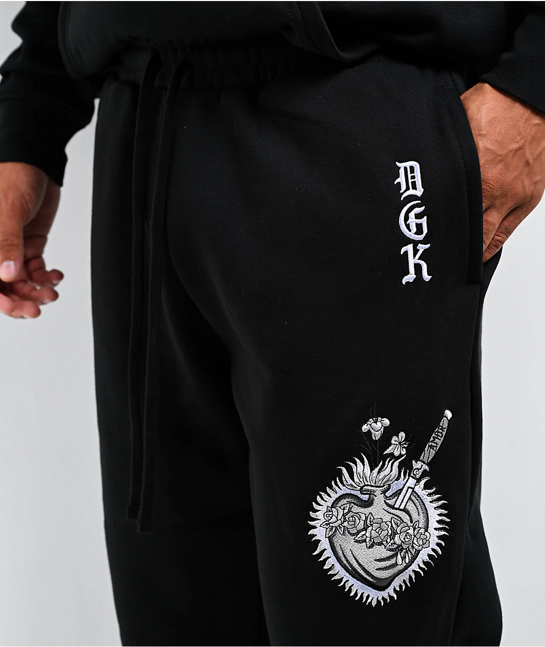 DGK Inked Fleece Black Sweatpants