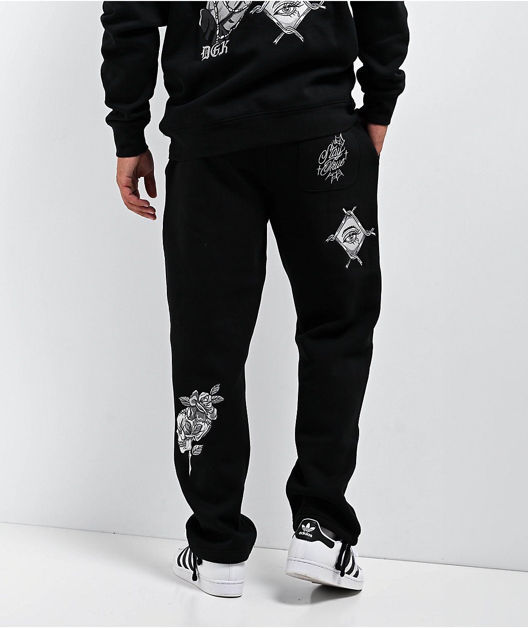 DGK Inked Fleece Black Sweatpants