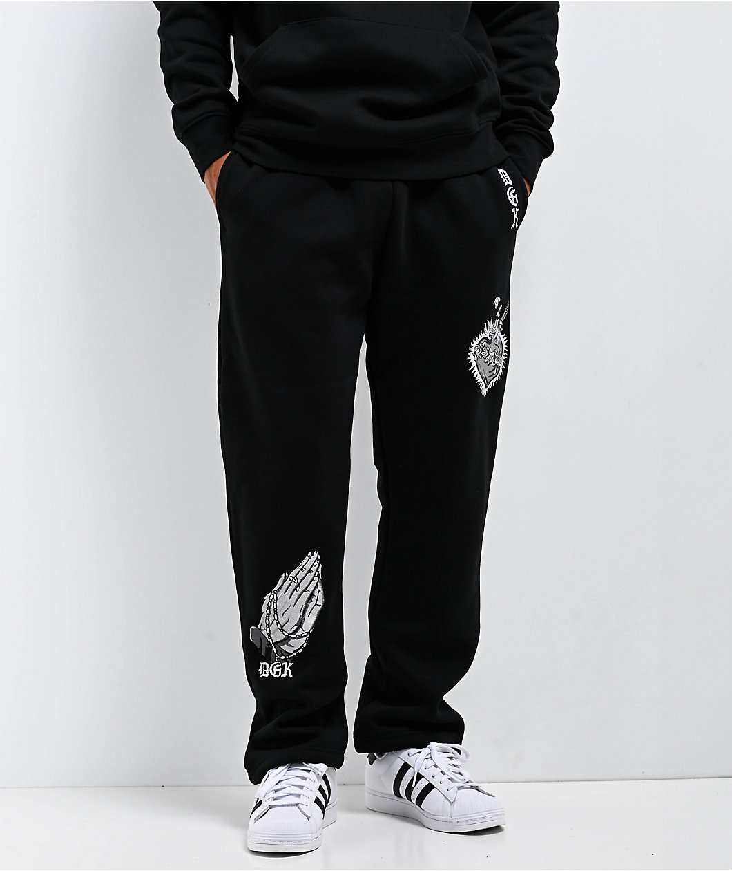 DGK Inked Fleece Black Sweatpants