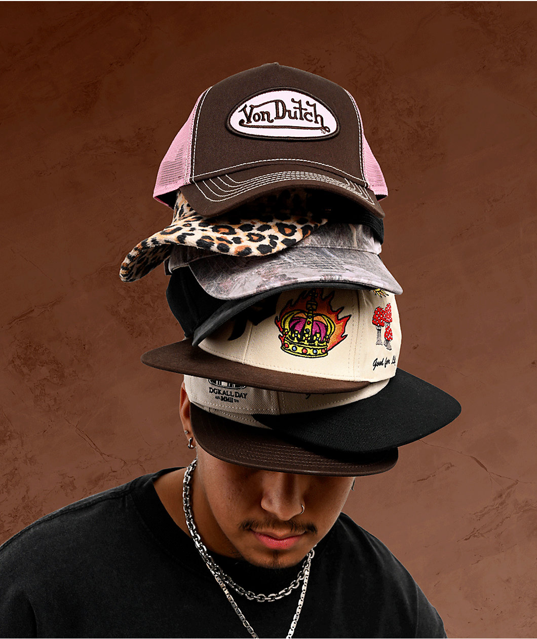 DGK Kingdom Natural & Black Snapback Hat