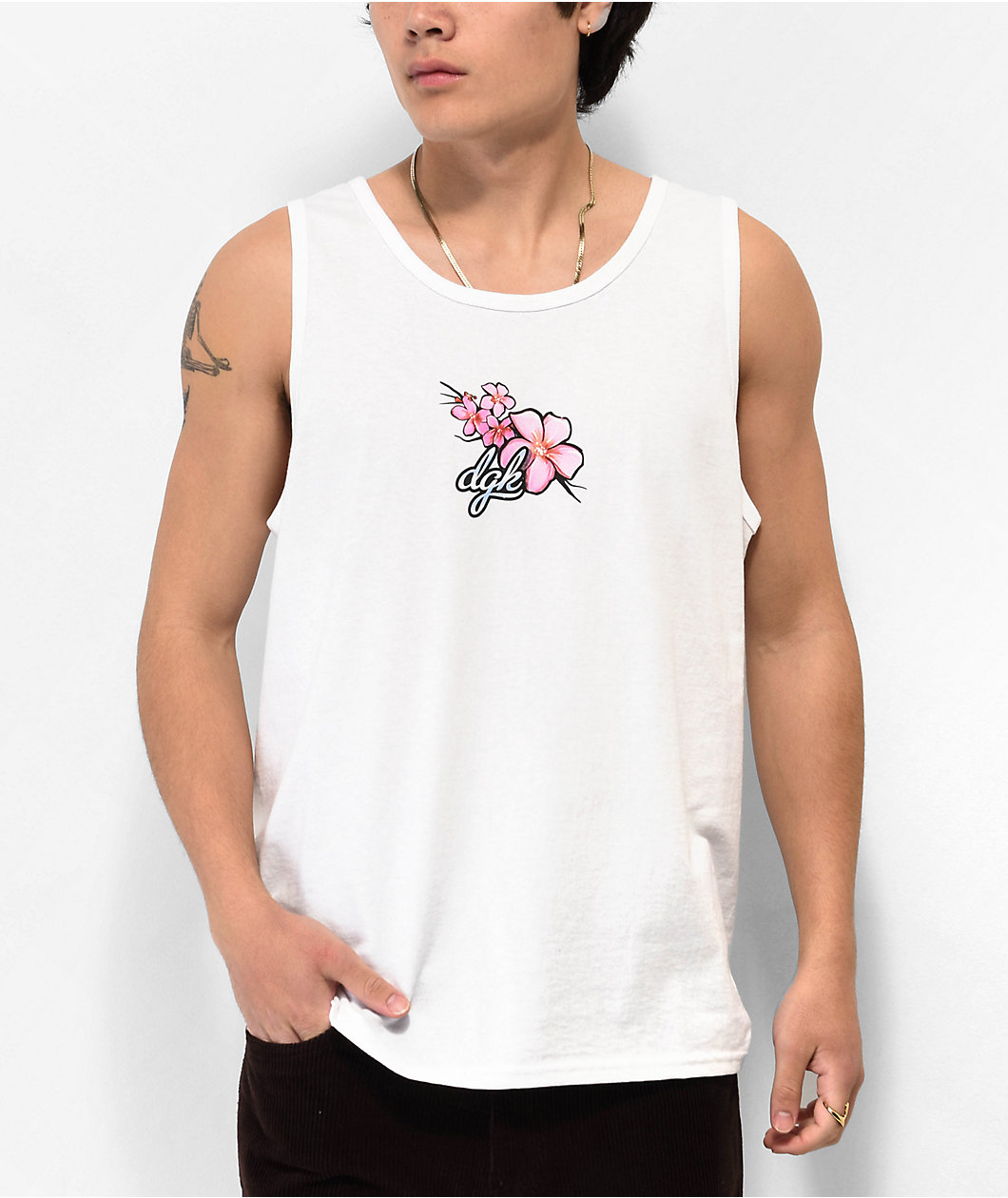 DGK Koi White Tank Top