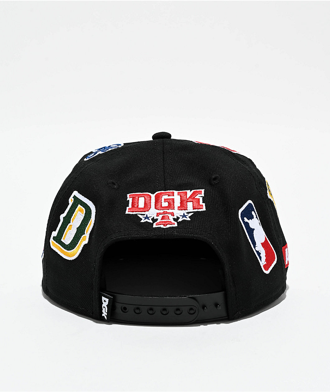 DGK League Black Snapback Hat