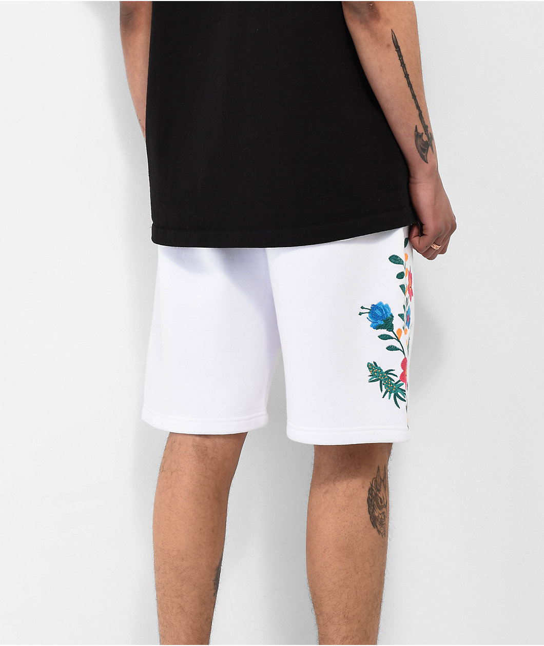 DGK Life White Sweat Shorts
