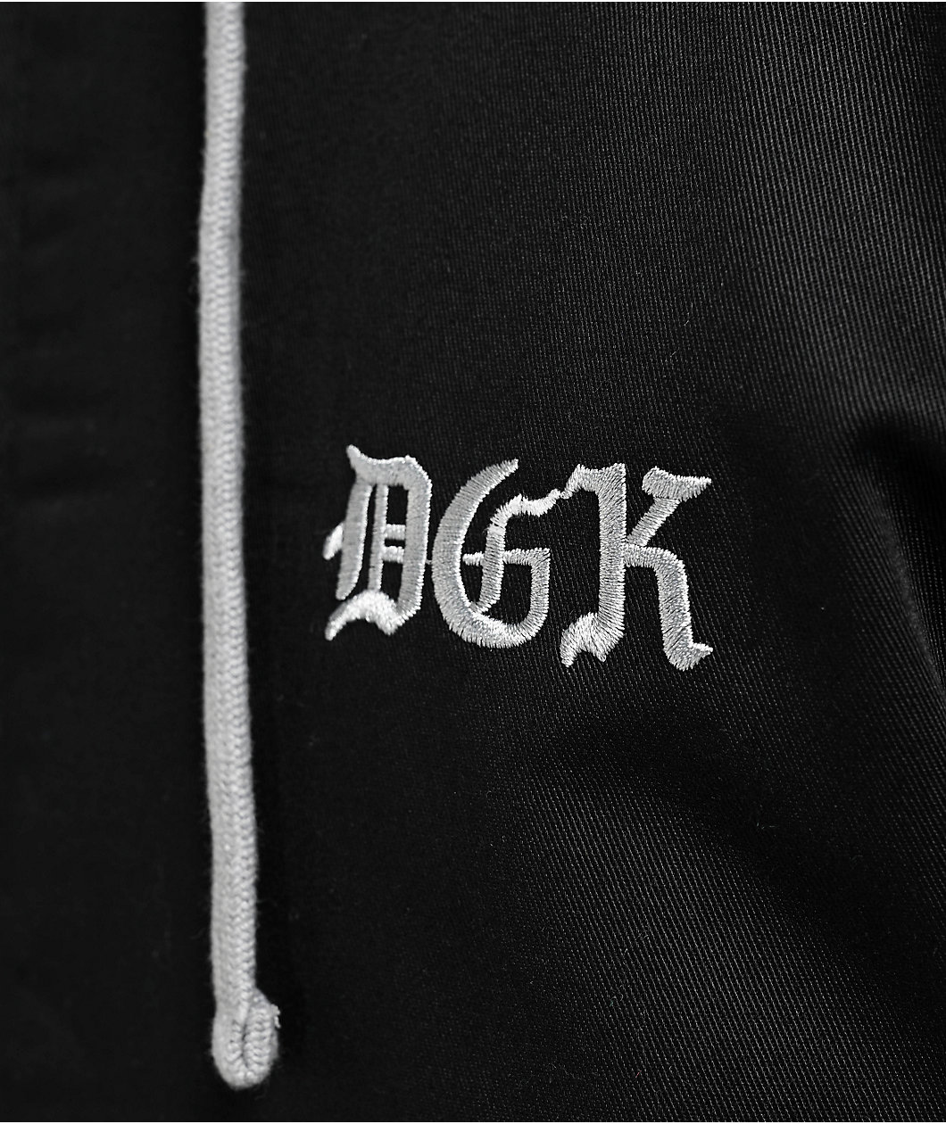 DGK Lo-Side Black Hooded Work Jacket