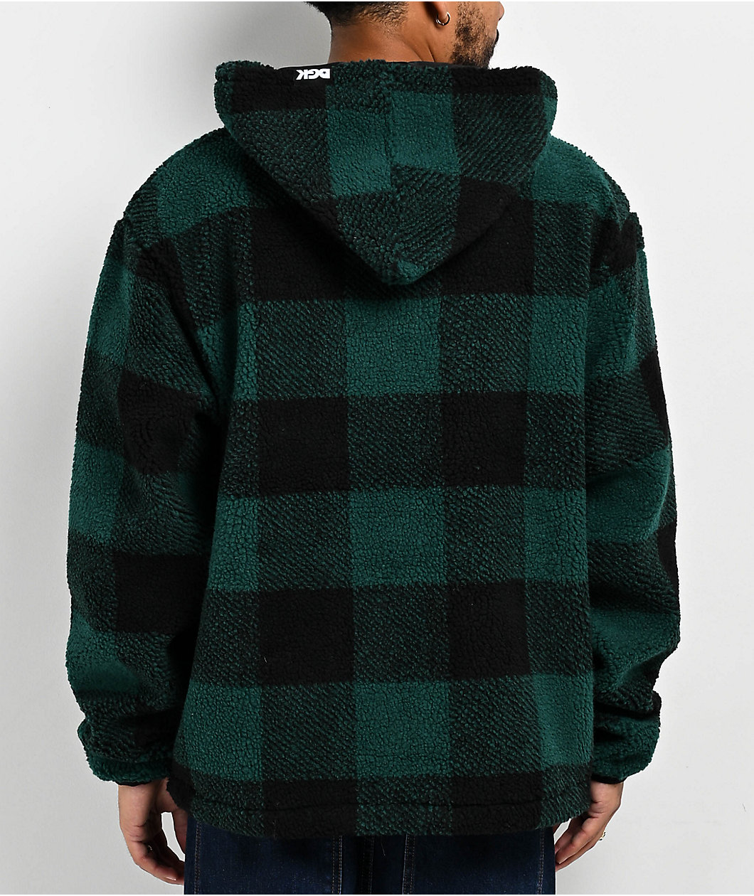 DGK Mega Green Sherpa Zip Hoodie