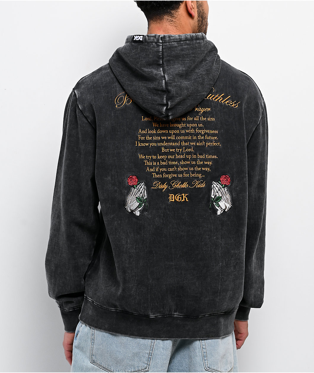 DGK Mercy Vintage Black Wash Hoodie