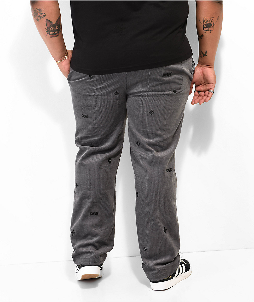 DGK Monogram Charcoal Corduroy Pants