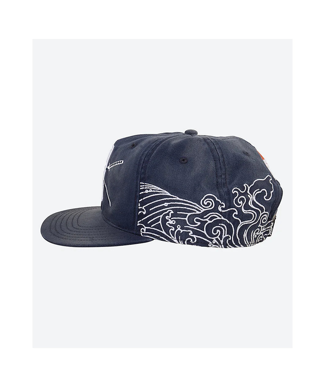 DGK Oceans Splatter Indigo Wash Snapback Hat