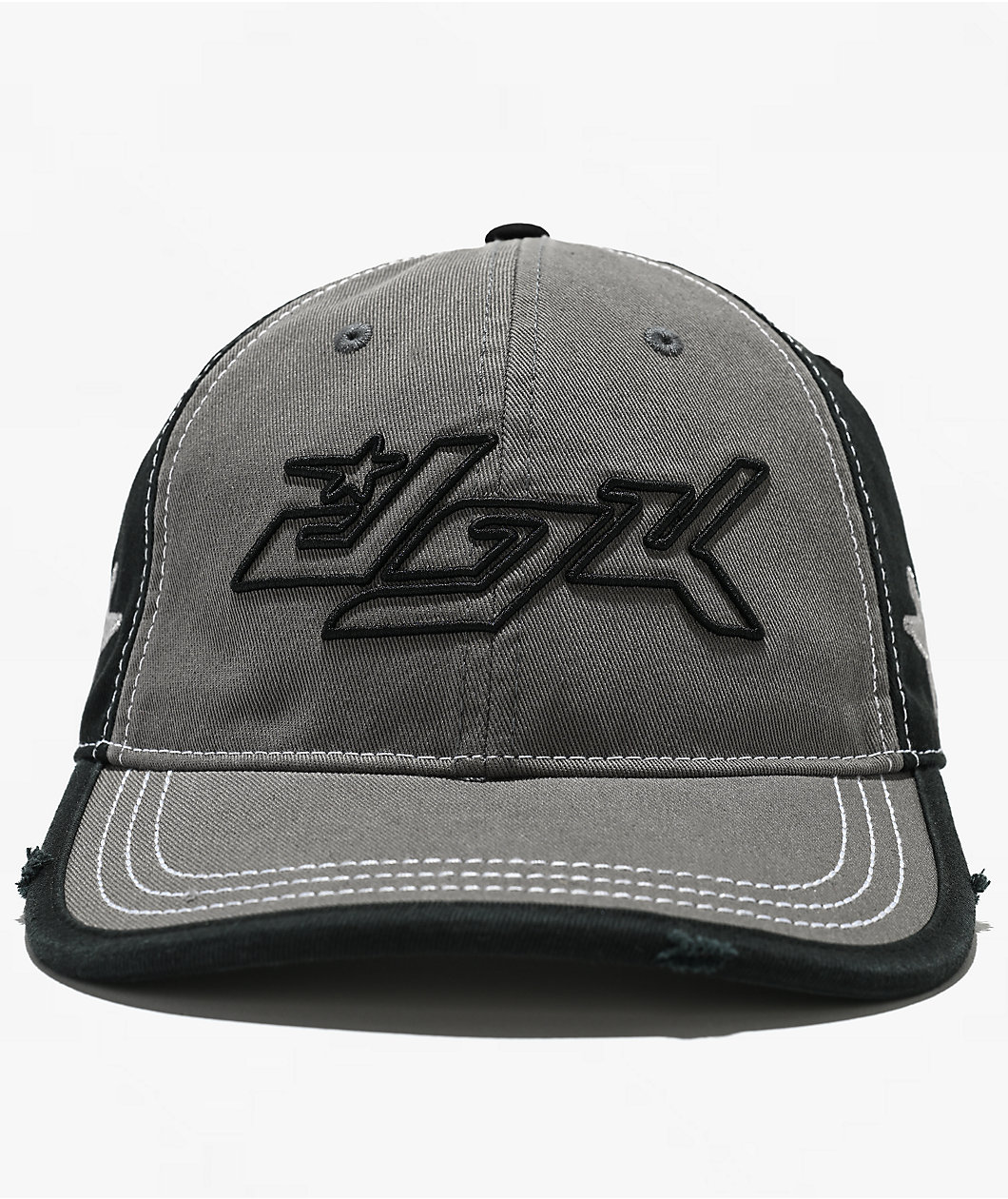 DGK Omega Distressed Grey Snapback Hat