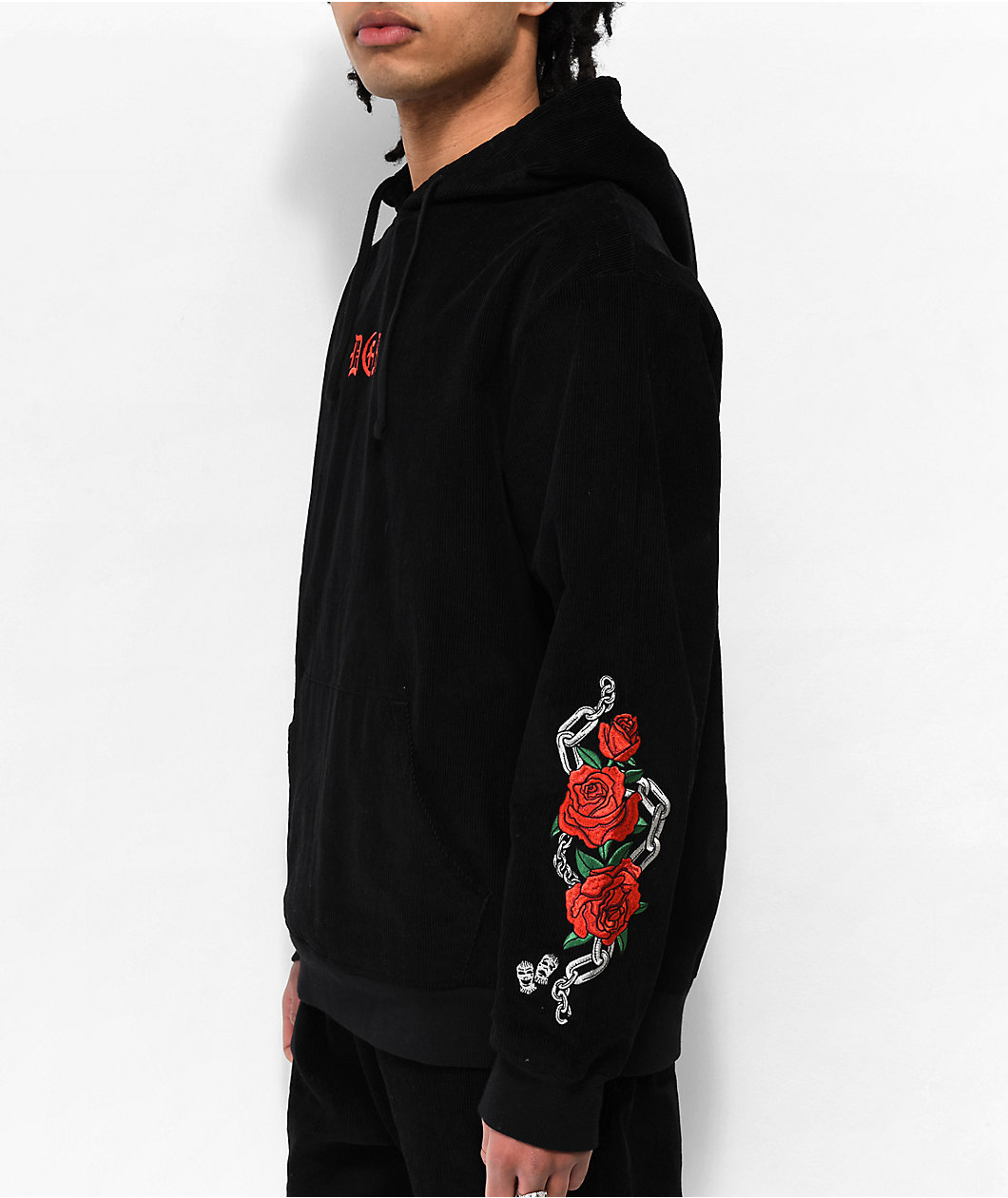 DGK Poetry Black Corduroy Hoodie