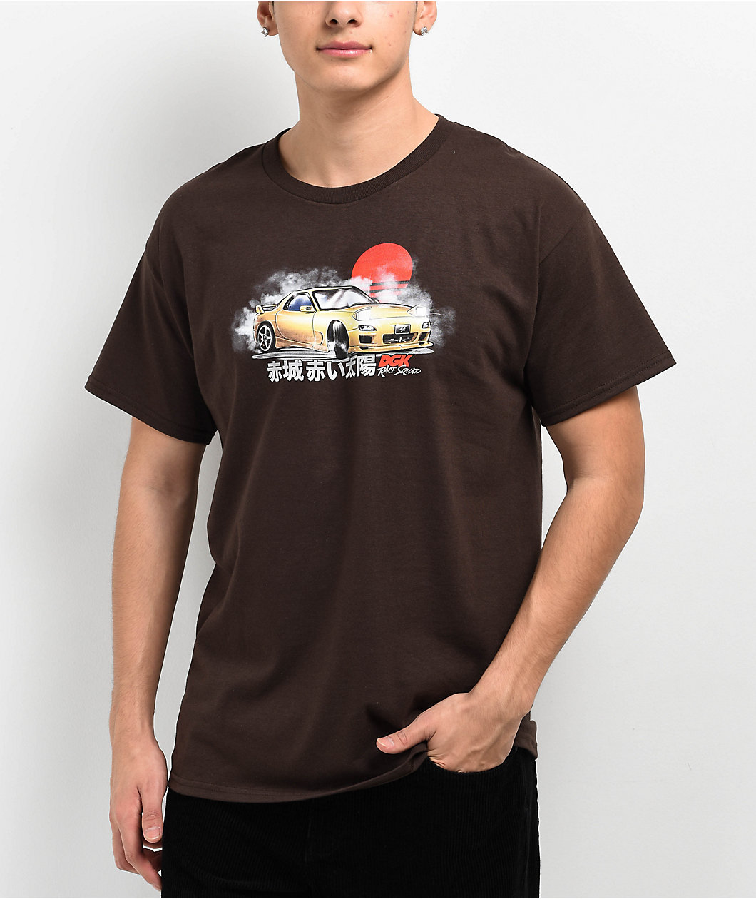 DGK Red Future Chocolate Brown T-Shirt