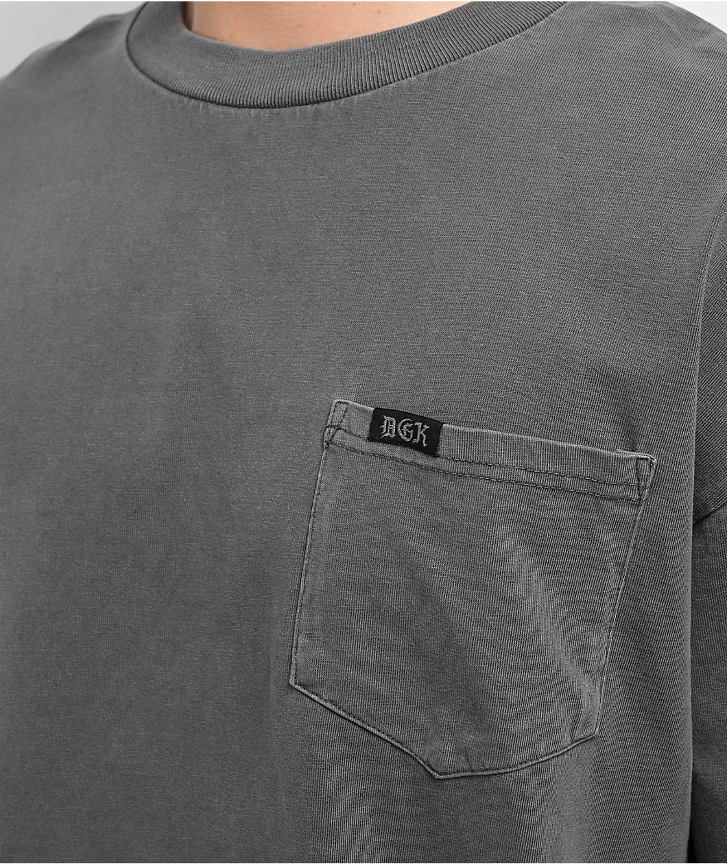 DGK Redemption 2.0 Heavyweight Charcoal Pocket T-Shirt