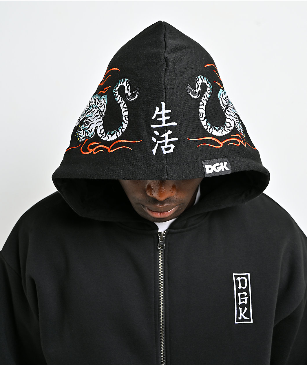 DGK Roamer Black Zip Hoodie