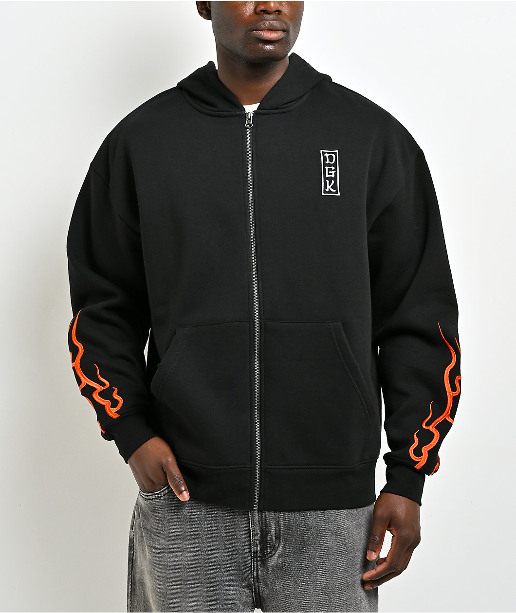 DGK Roamer Black Zip Hoodie