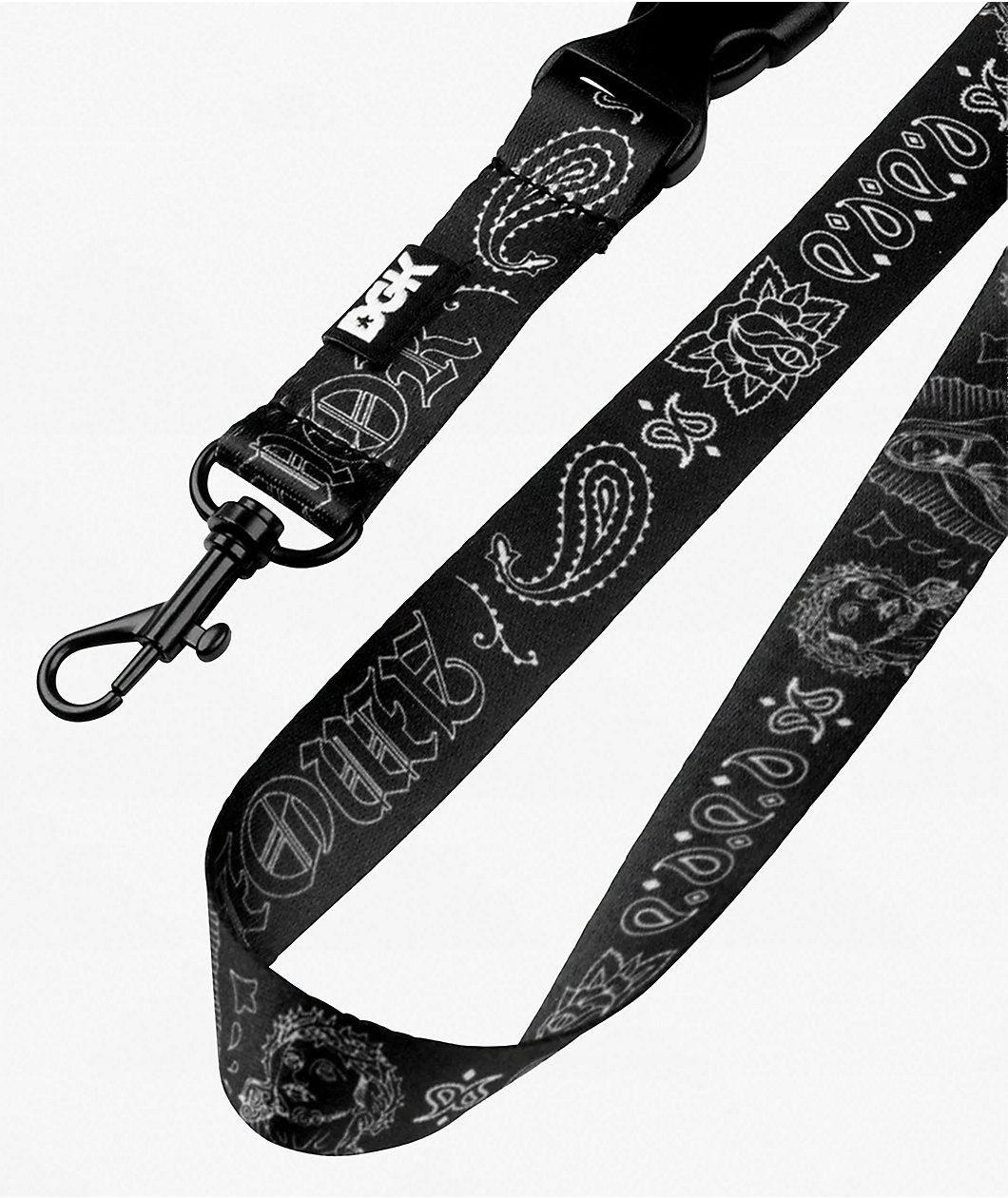 DGK Sacramento Black Lanyard