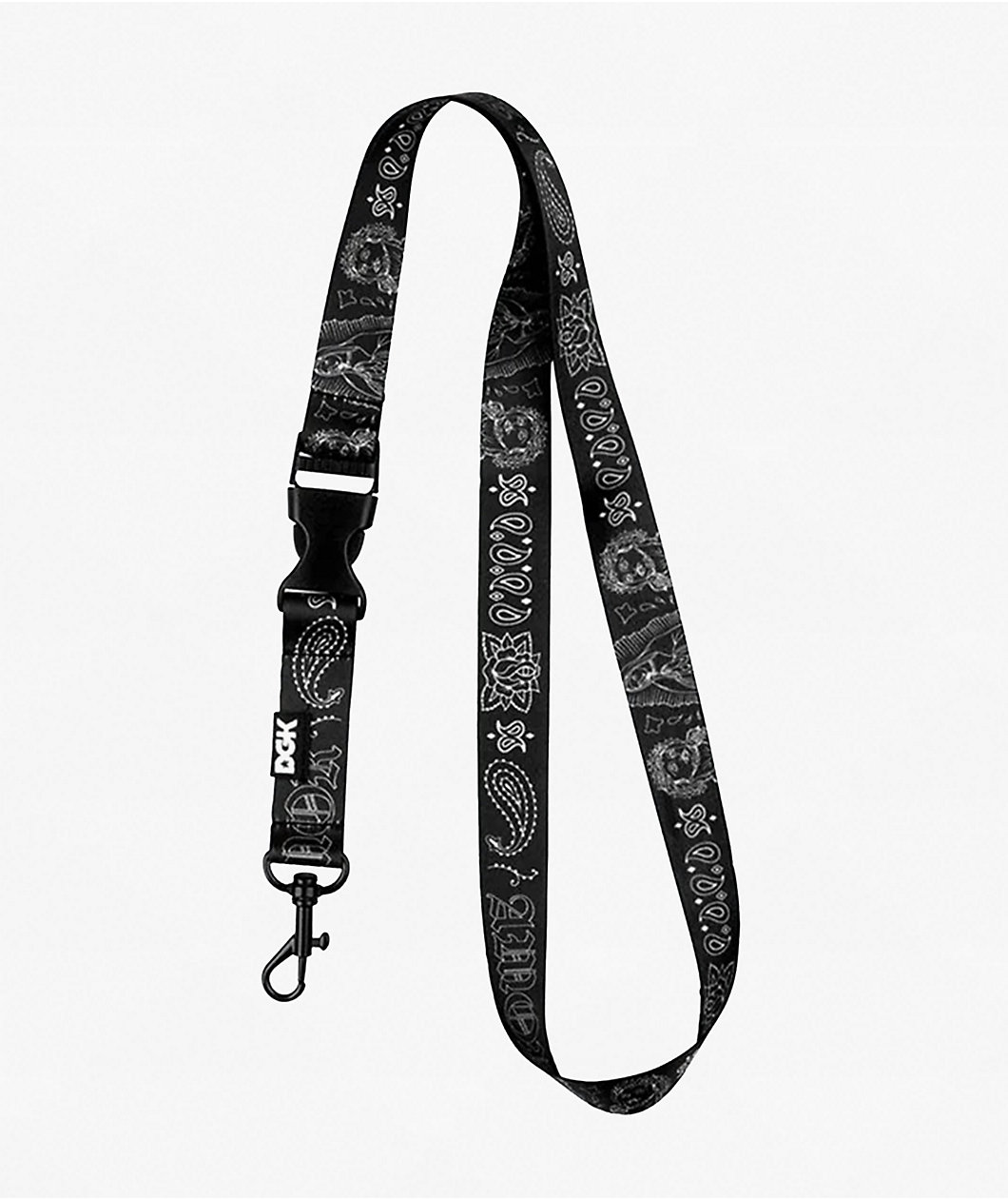 DGK Sacramento Black Lanyard