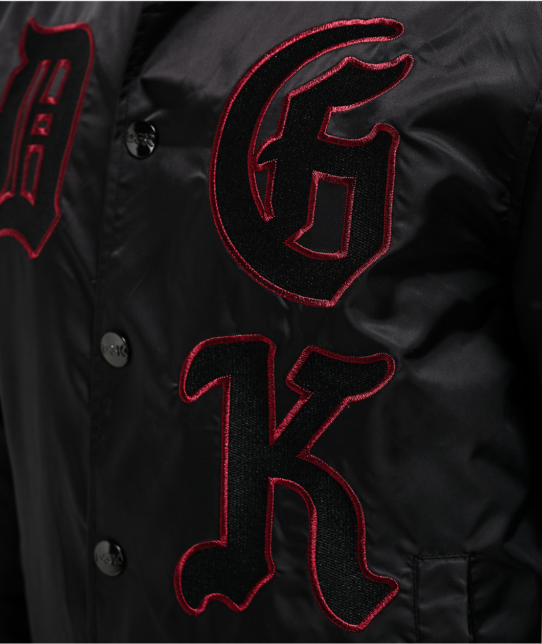 DGK Santa Maria Black & Red Varsity Jacket