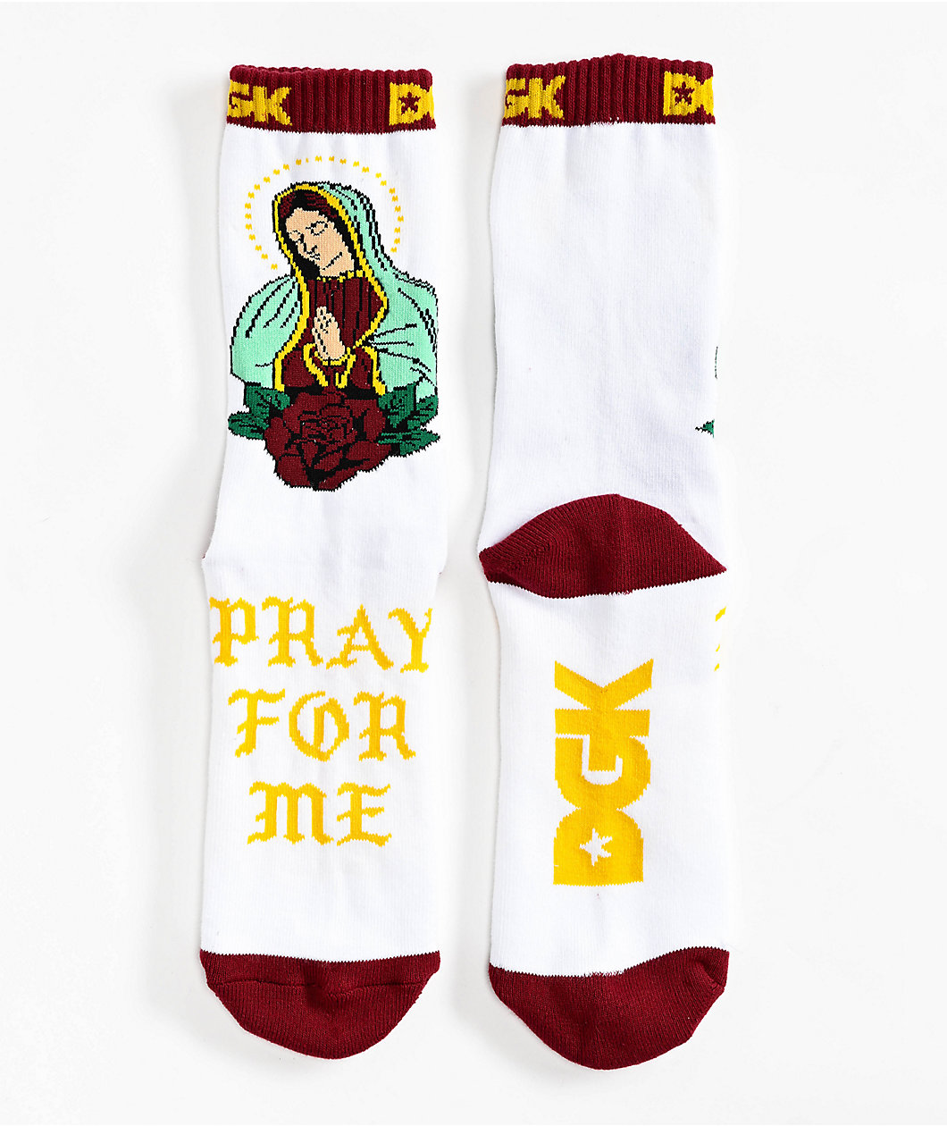 DGK Santa Maria White Crew Socks