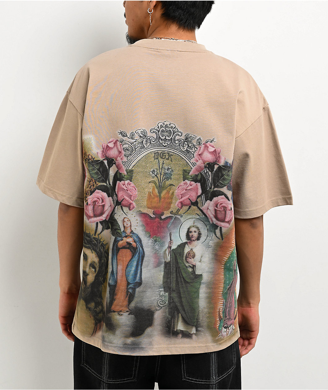 DGK Shrine Tan Wash Boxy T-Shirt