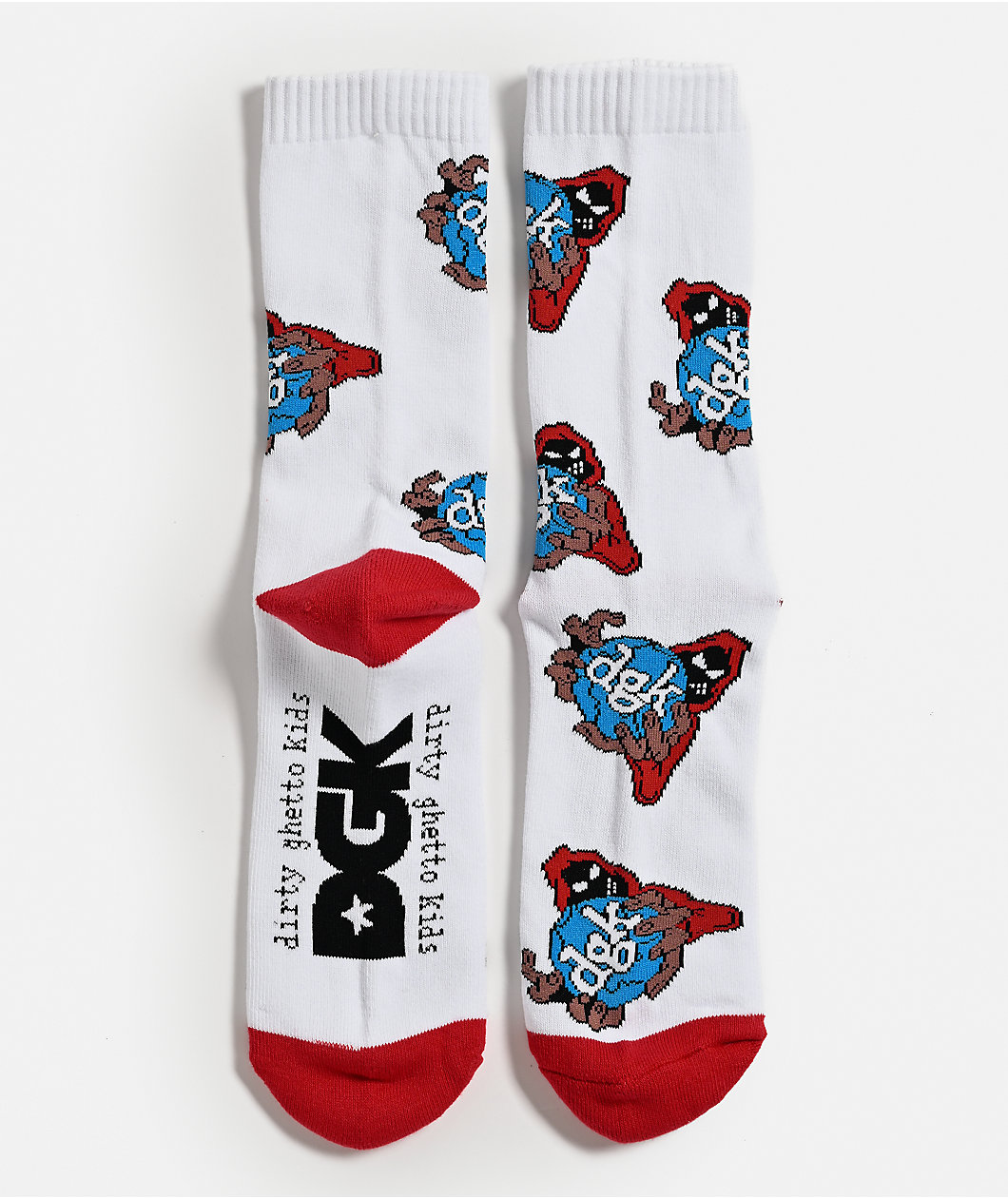 DGK Take Over White Crew Socks