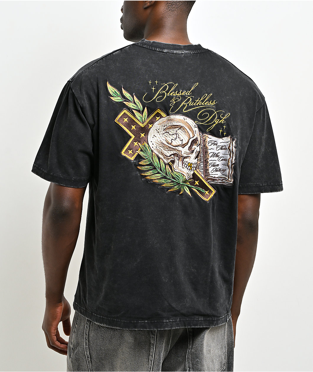 DGK Testament Vintage Black Wash Boxy T-Shirt