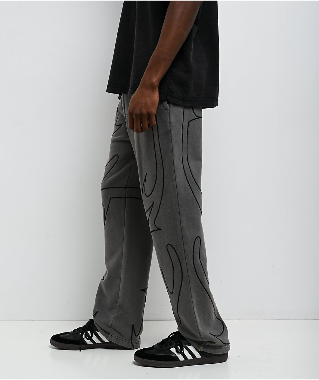 DGK Thorn Black Wash Sweatpants