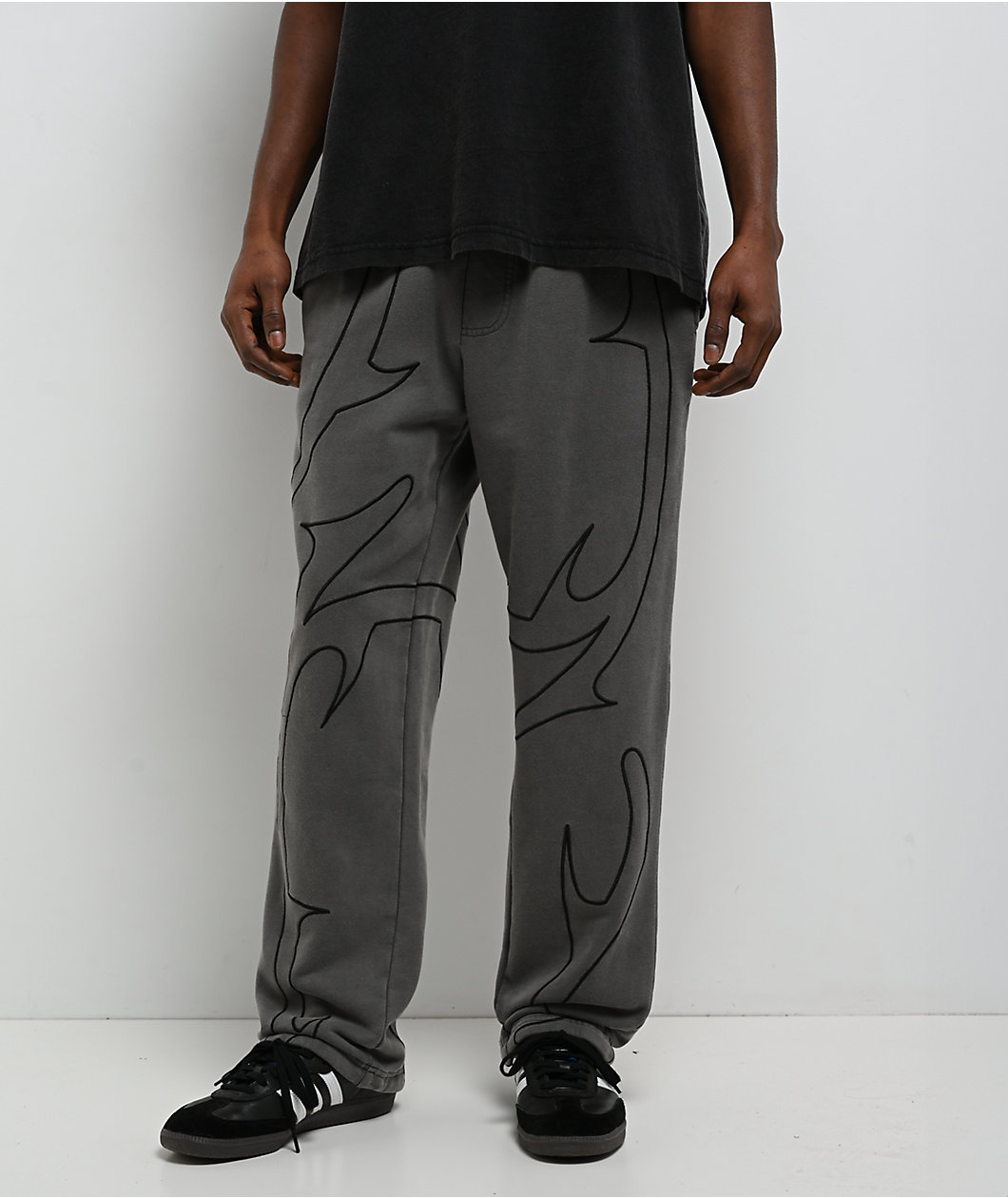 DGK Thorn Black Wash Sweatpants