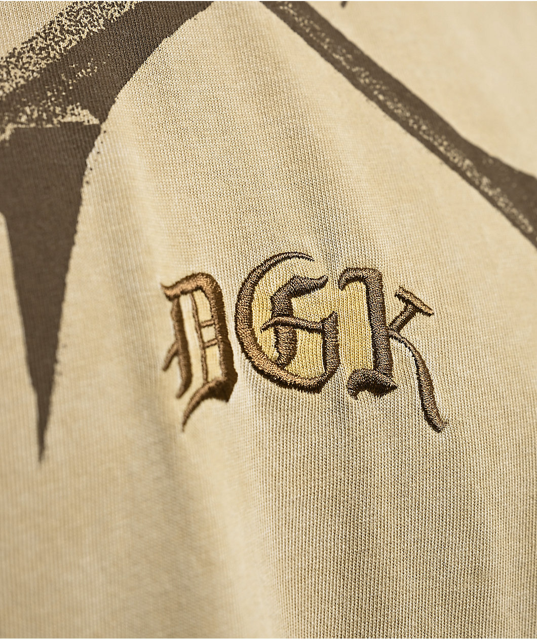 DGK Thorn Light Brown Wash Boxy T-Shirt