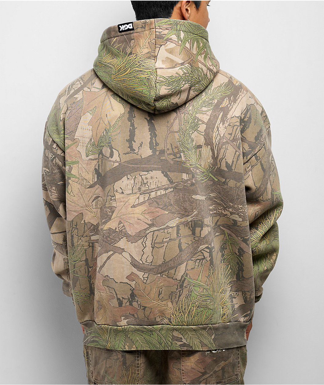 DGK Timber Camo Wash Zip Hoodie
