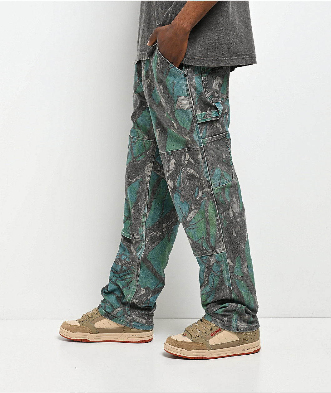 DGK Timber Mint Vintage Wash Canvas Carpenter Jeans