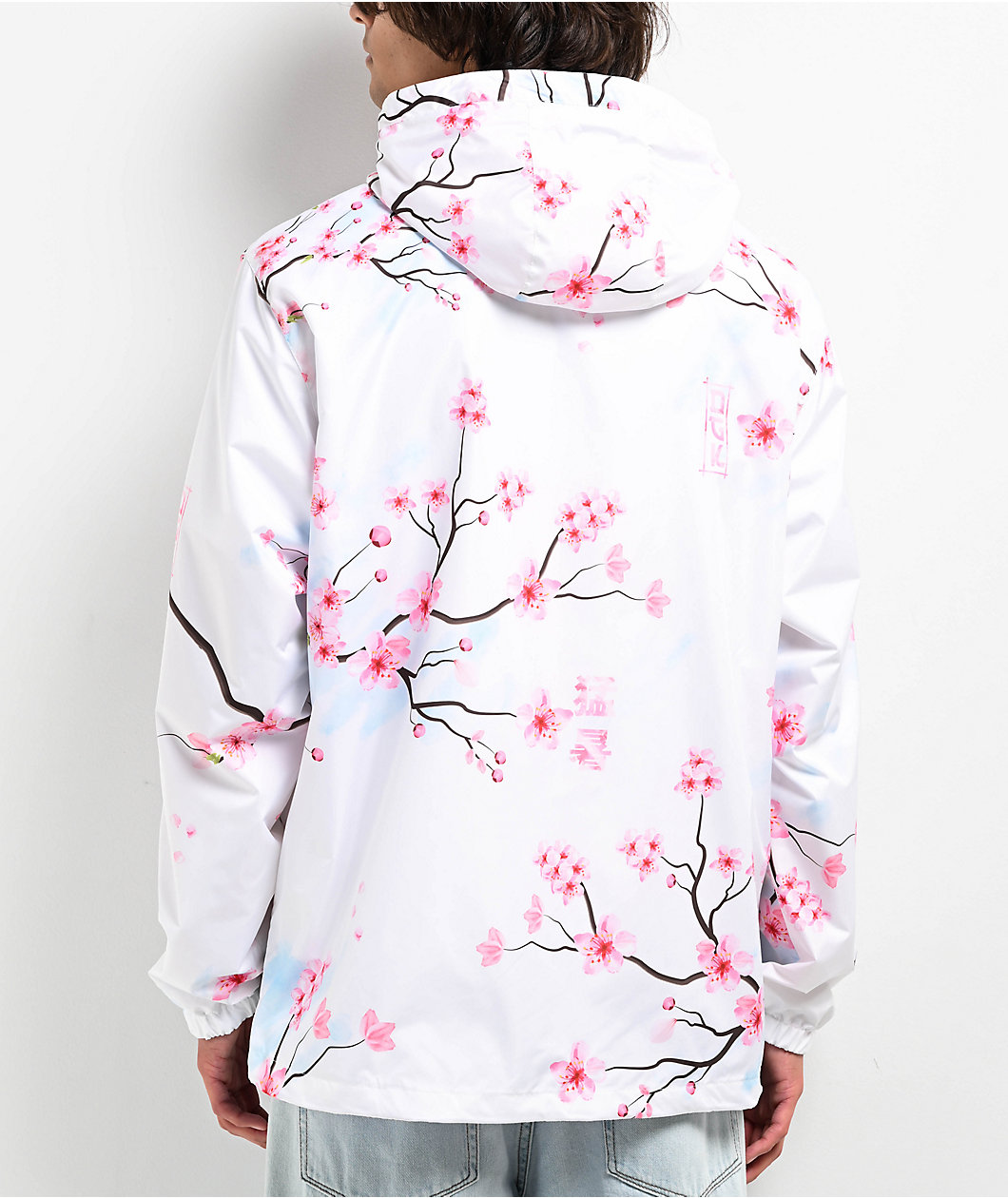 DGK Tranquil White Zip Windbreaker Jacket