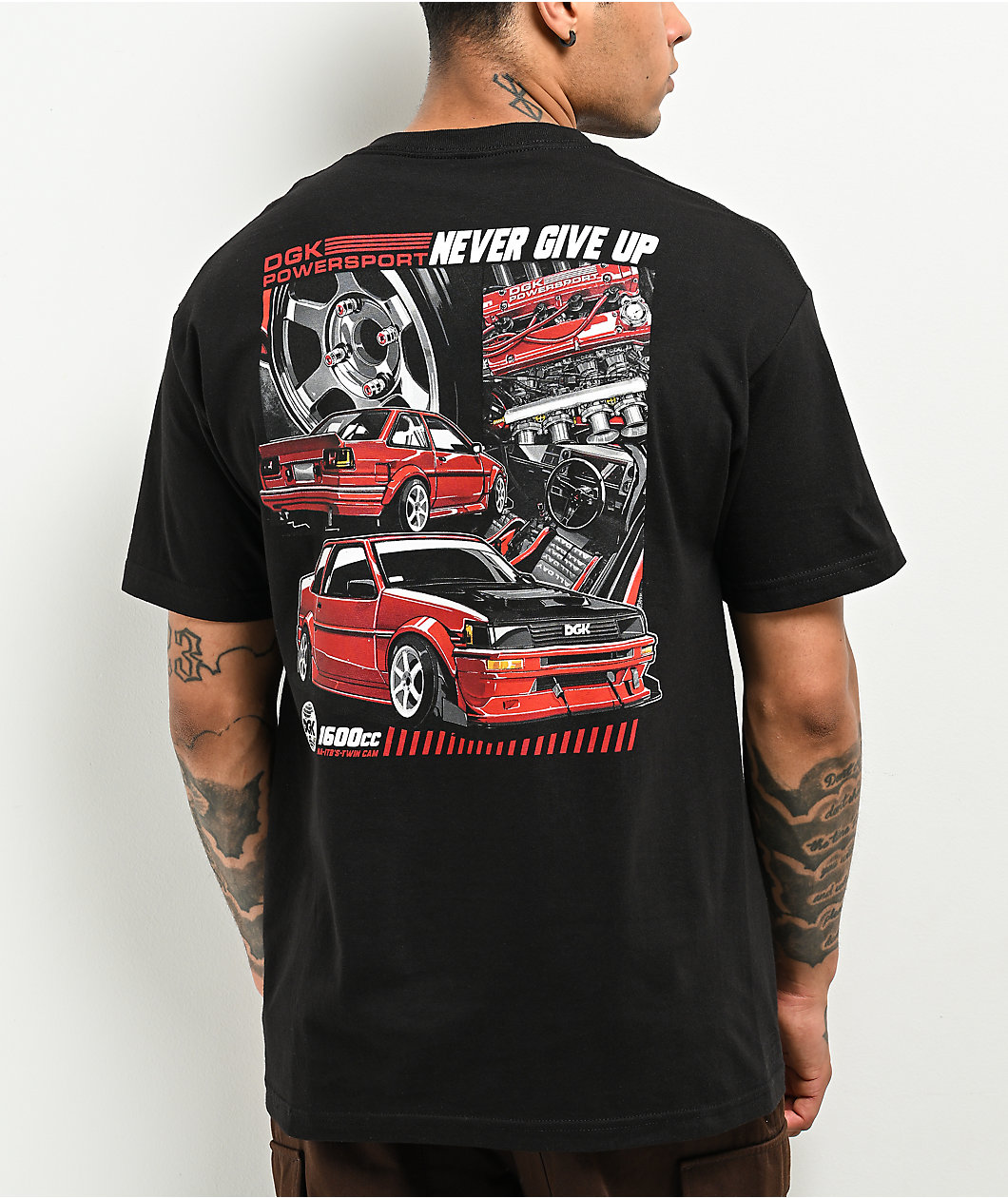 DGK Twin Cam Black T-Shirt