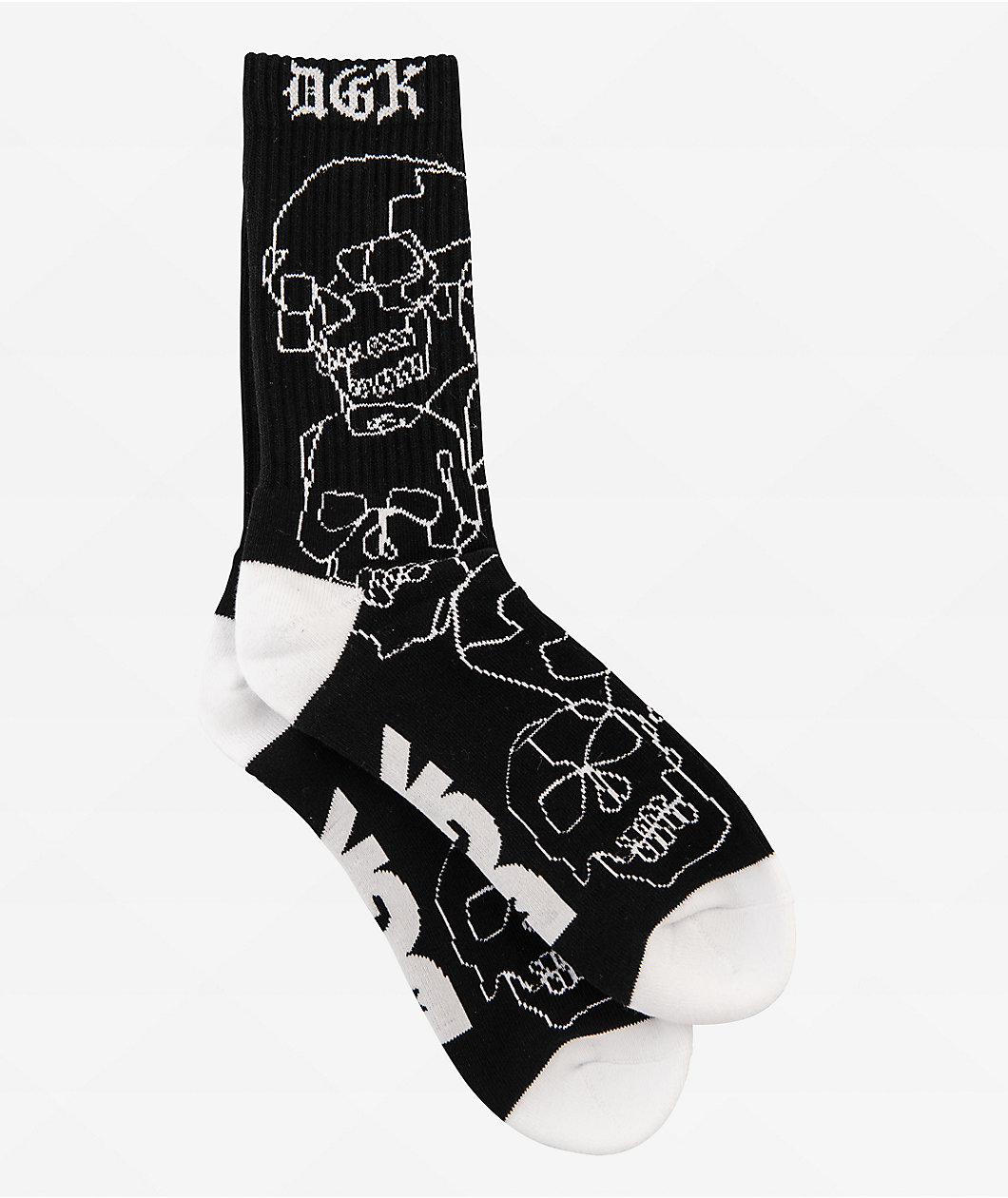 DGK Vault Black Crew Socks