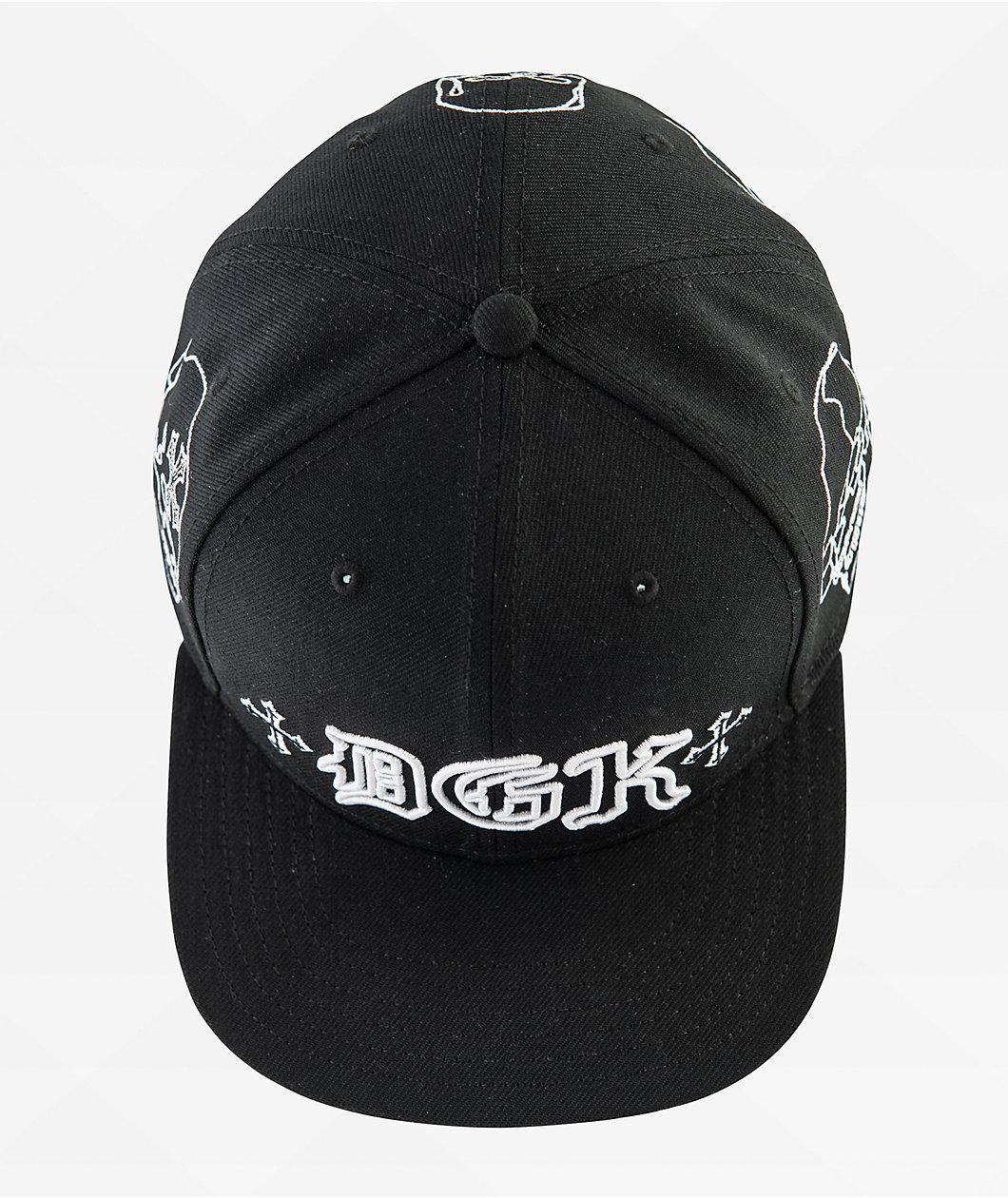 DGK Vault Black Snapback Hat