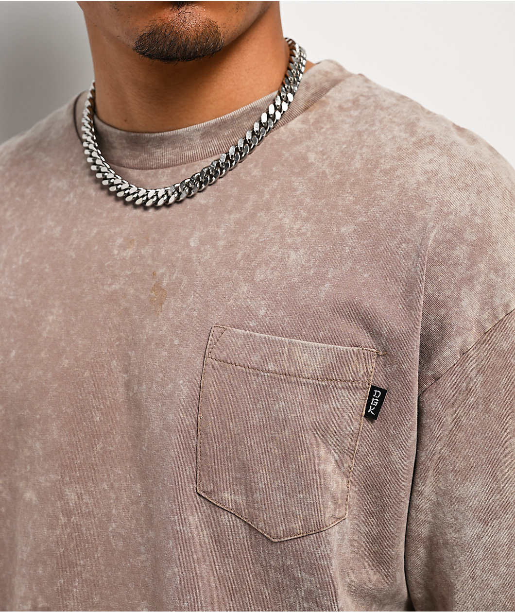 DGK Vigor Light Brown Wash Heavyweight T-Shirt