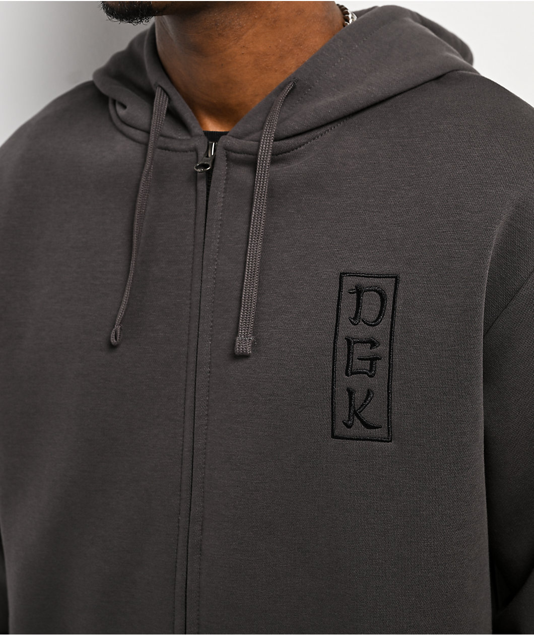 DGK Zen Charcoal Zip Hoodie
