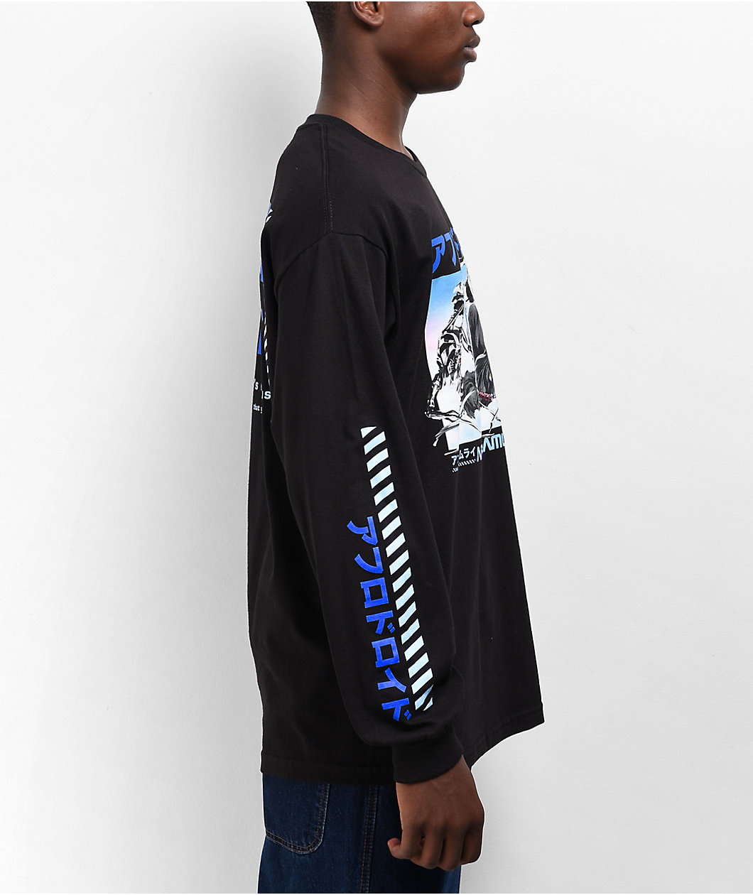 DGK x Afro Samurai Afro Droid Black Long Sleeve T-Shirt