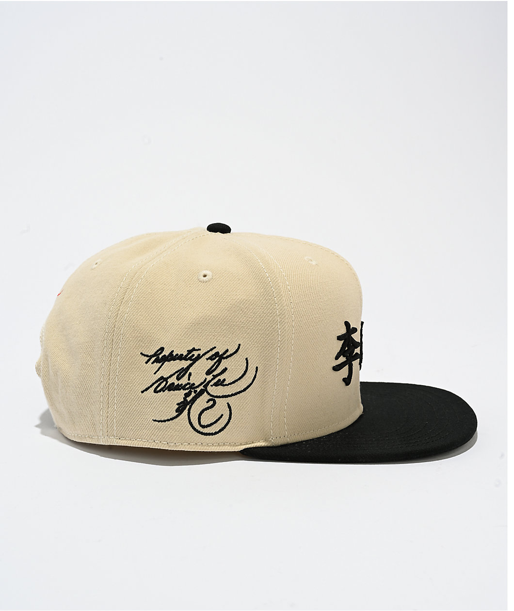 DGK x Bruce Lee Balance Natural & Black Snapback Hat