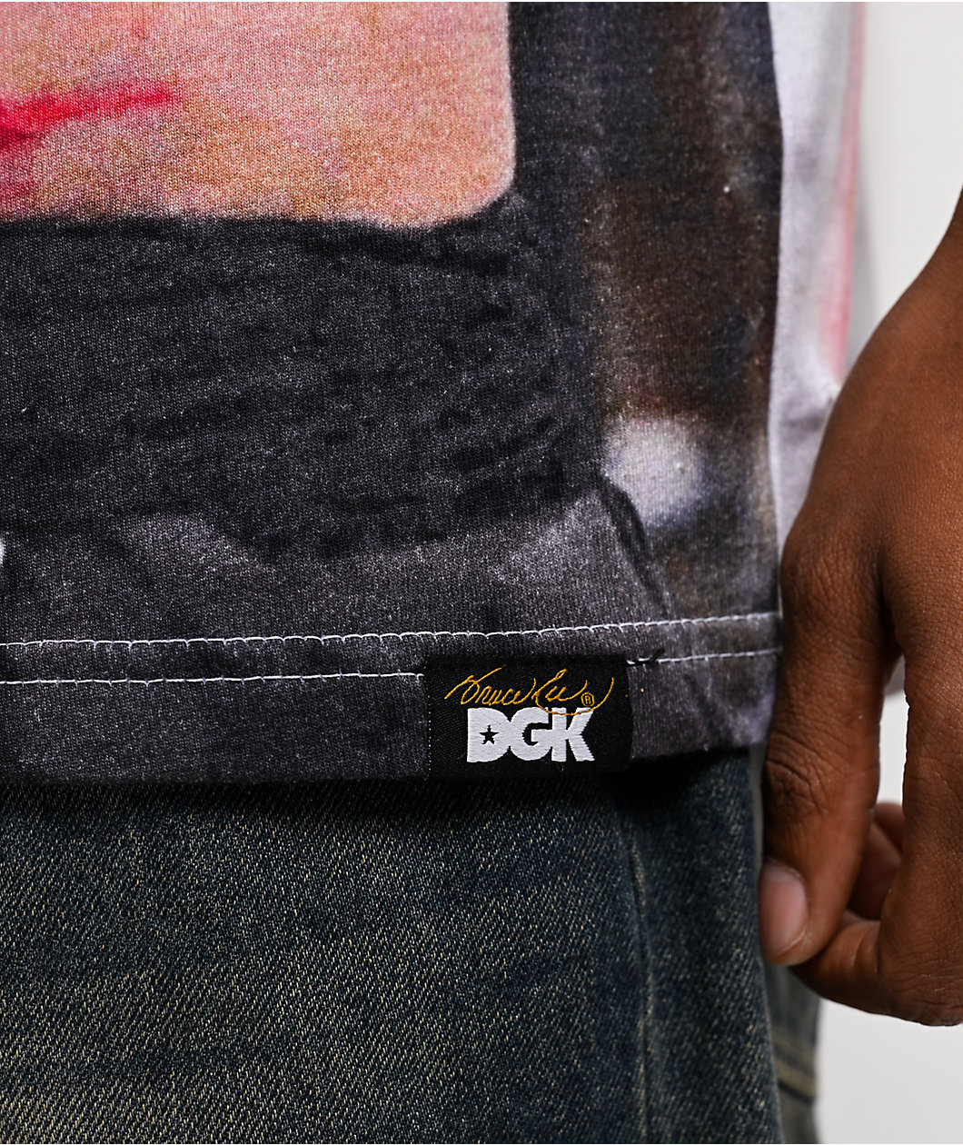 DGK x Bruce Lee Control Vintage White T-Shirt