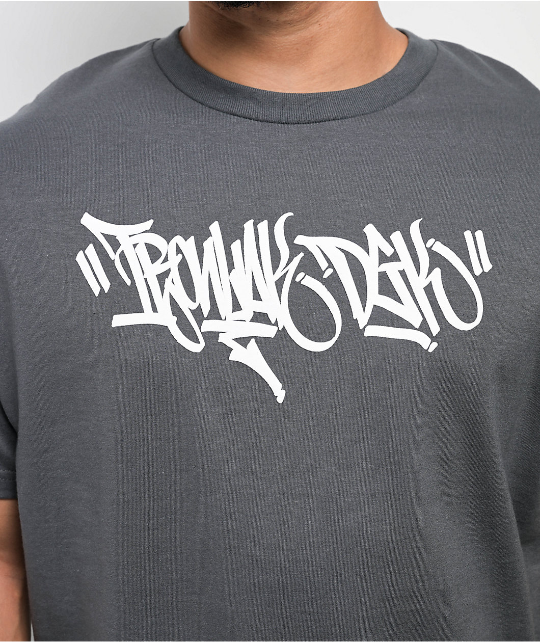 DGK x Ironlak® Hands Off Charcoal T-Shirt